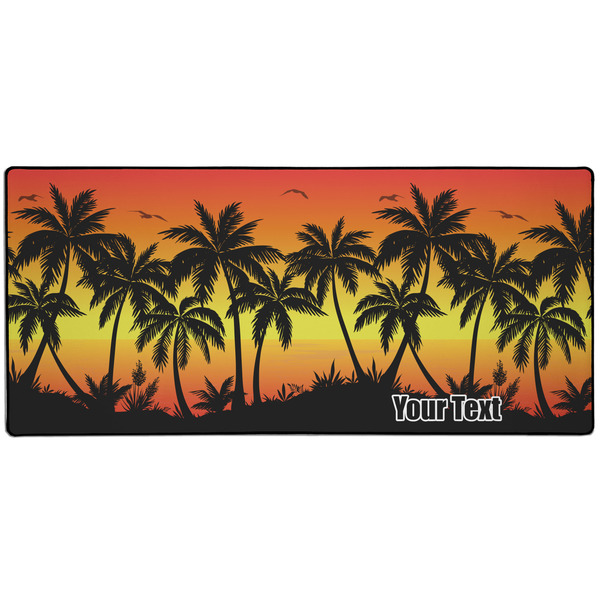 Custom Tropical Sunset Gaming Mouse Pad (Personalized)