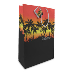 Tropical Sunset Large Gift Bag (Personalized)