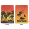 Tropical Sunset Large Laundry Bag - Front & Back View
