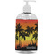 Tropical Sunset Plastic Soap / Lotion Dispenser (16 oz - Large - White) (Personalized)