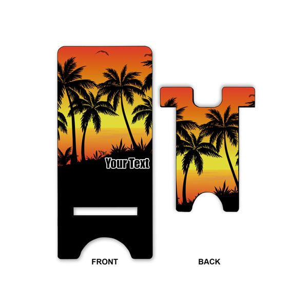 Tropical Sunset Large Phone Stand - Front & Back