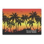 Tropical Sunset Large Rectangle Car Magnet (Personalized)