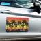 Tropical Sunset Large Rectangle Car Magnets- In Context