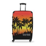 Tropical Sunset Suitcase - 28" Large - Checked w/ Name or Text