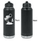 Tropical Sunset Laser Engraved Water Bottles - Front Engraving - Front & Back View