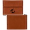 Tropical Sunset Leather Business Card Holder Front Back Single Sided - Apvl