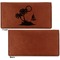 Tropical Sunset Leather Checkbook Holder Front and Back Single Sided - Apvl