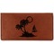 Tropical Sunset Leather Checkbook Holder - Main