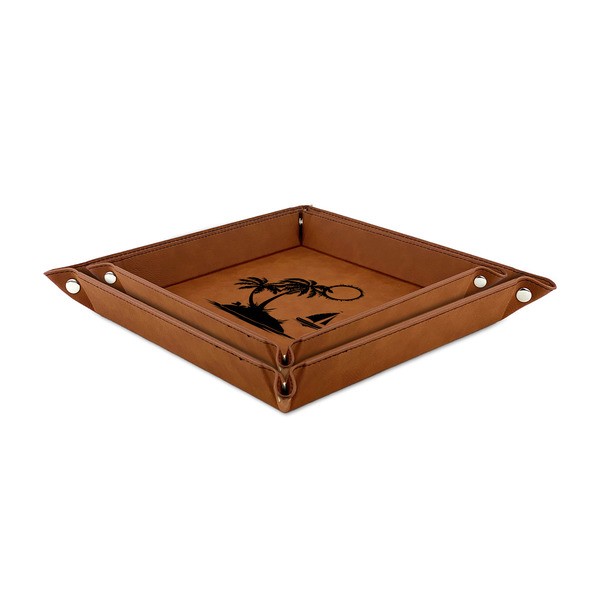 Tropical Sunset Leather Valet Trays - PARENT MAIN (both trays)