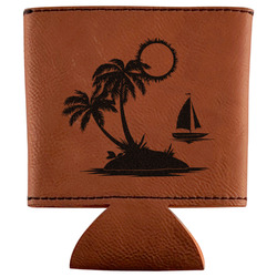 Tropical Sunset Leatherette Can Sleeve