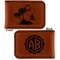 Tropical Sunset Leatherette Magnetic Money Clip - Front and Back