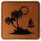 Tropical Sunset Leatherette Patches - Square