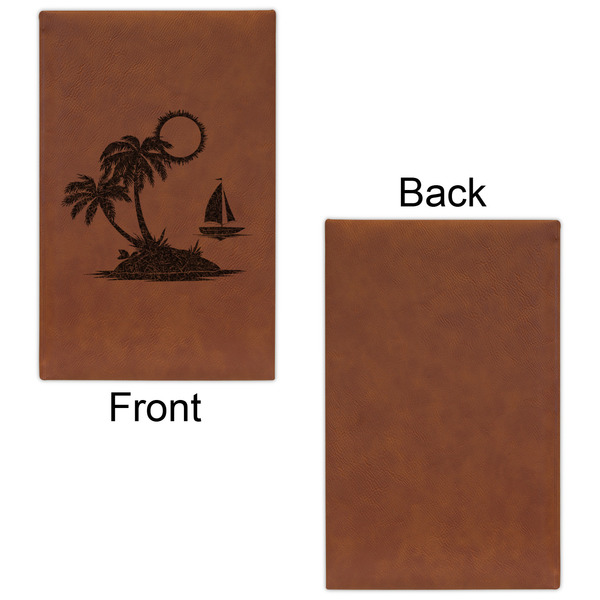 Tropical Sunset Leatherette Sketchbooks - Small - Single Sided - Front & Back View