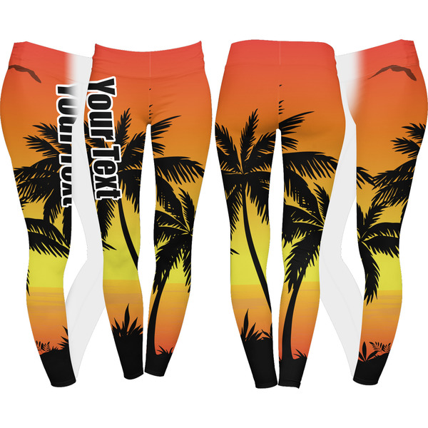 Tropical Sunset Leggings Turn Around - Apvl