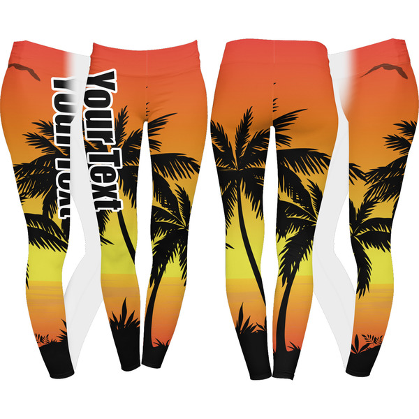 Tropical Sunset Leggings Turn Around - Apvl