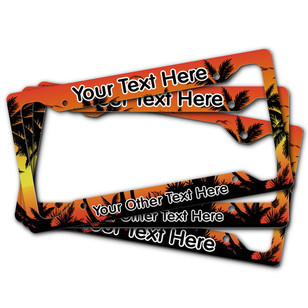 Tropical Sunset License Plate Frames - (PARENT MAIN)