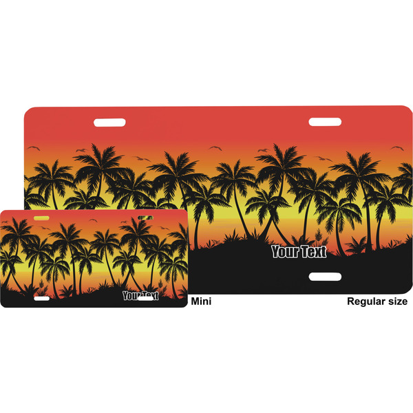 Tropical Sunset License Plate (Sizes)