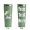 Tropical Sunset Light Green RTIC Everyday Tumbler - 28 oz. - Front and Back