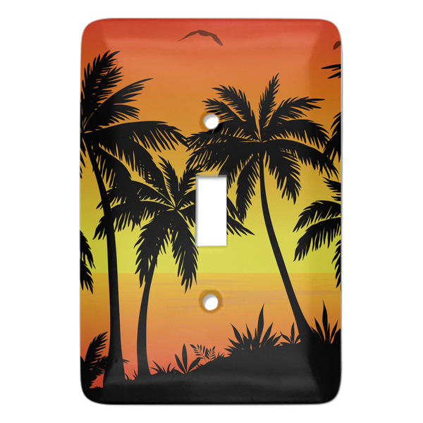 Custom Tropical Sunset Light Switch Cover