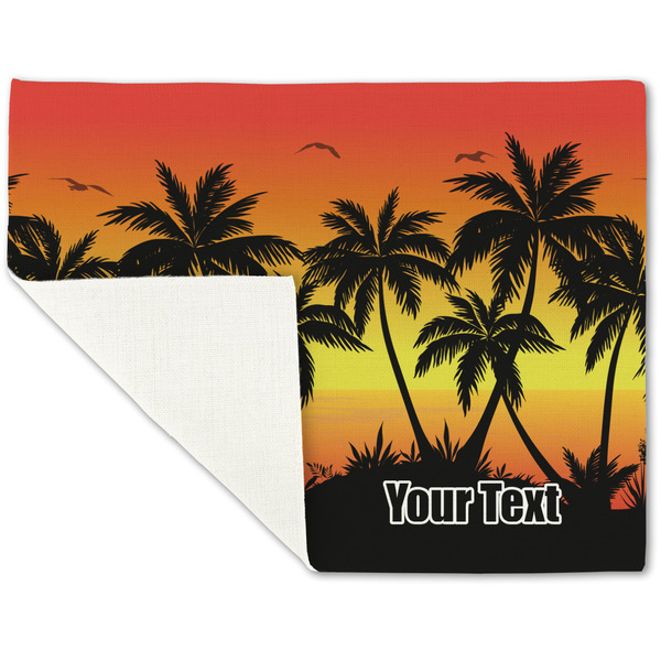 Tropical Sunset Linen Placemat - Folded Corner (single side)