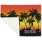 Tropical Sunset Linen Placemat - Folded Corner (single side)