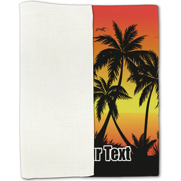 Tropical Sunset Linen Placemat - Folded Half