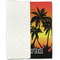 Tropical Sunset Linen Placemat - Folded Half