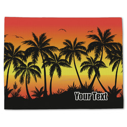 Tropical Sunset Single-Sided Linen Placemat - Single w/ Name or Text