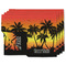 Tropical Sunset Linen Placemat - MAIN Set of 4 (double sided)