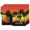 Tropical Sunset Linen Placemat w/ Name or Text
