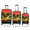 Tropical Sunset Luggage Bags all sizes - With Handle