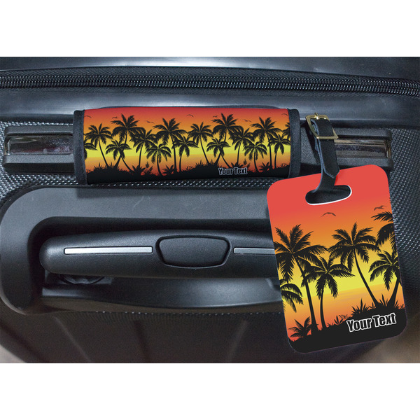 Tropical Sunset Luggage Wrap & Tag
