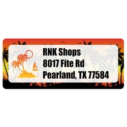 Tropical Sunset Return Address Labels (Personalized)