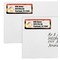 Tropical Sunset Mailing Labels - Double Stack Close Up