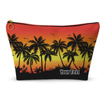 Tropical Sunset Makeup Bag - Small - 8.5"x4.5" (Personalized)