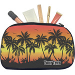 Tropical Sunset Makeup / Cosmetic Bag - Medium (Personalized)