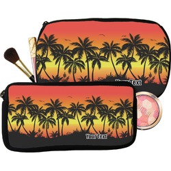 Tropical Sunset Makeup / Cosmetic Bag (Personalized)