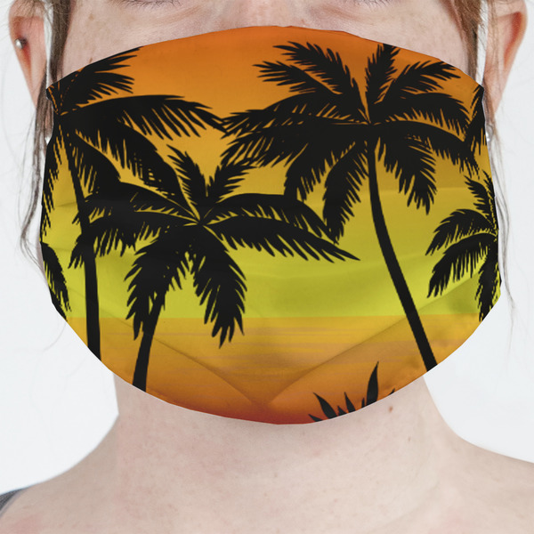 Custom Tropical Sunset Face Mask Cover