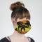 Tropical Sunset Mask - Quarter View on Girl