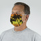 Tropical Sunset Mask - Quarter View on Guy