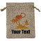 Tropical Sunset Medium Burlap Gift Bag - Front (Personalized)