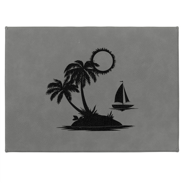 Tropical Sunset Medium Gift Box with Engraved Leather Lid - Approval