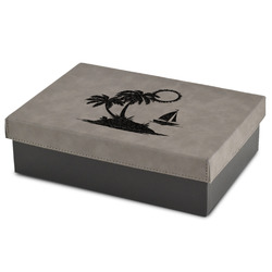 Tropical Sunset Gift Boxes w/ Engraved Leather Lid