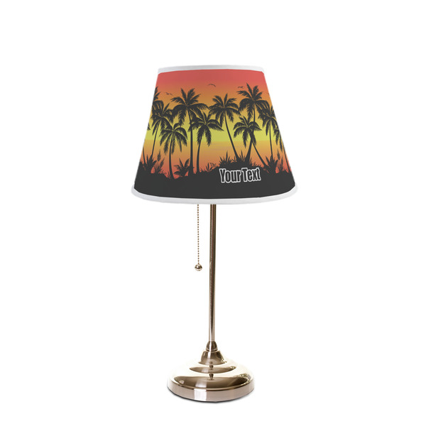 Tropical Sunset Poly Film Empire Lampshade - On Stand
