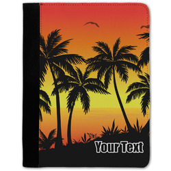 Tropical Sunset Notebook Padfolio - Medium w/ Name or Text