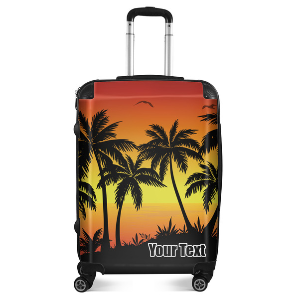 Custom Tropical Sunset Suitcase - 24" Medium - Checked (Personalized)
