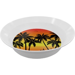 Tropical Sunset Melamine Bowl (Personalized)