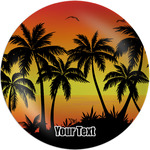 Tropical Sunset Melamine Salad Plate - 8" (Personalized)