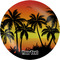 Tropical Sunset Melamine Plate 8 inches