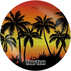 Tropical Sunset Melamine Plate (Personalized)